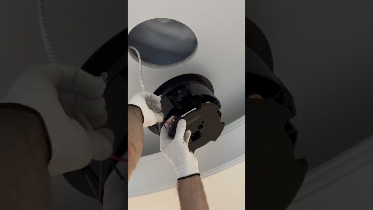 Установка потолочных колонок Sonance VP66R