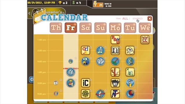 Mission: Admission - Calendar