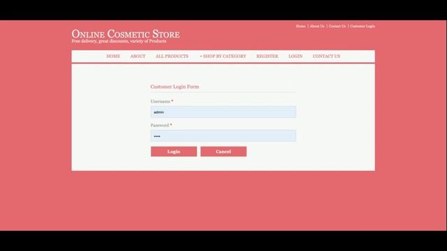 Online Cosmetic Store | Java JSP Servlet Project Tutorial | Java JSP CRUD Project