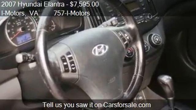 2007 Hyundai Elantra SE - For Sale In Virginia Beach, VA 234