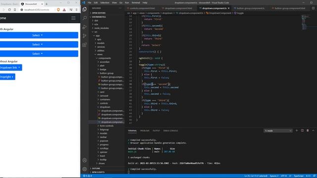 #10 Bootstrap 5 Drowdowns With Angular 11