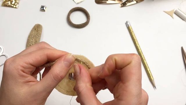 Заколка и резинка для волос своими руками | Джут | Кожа