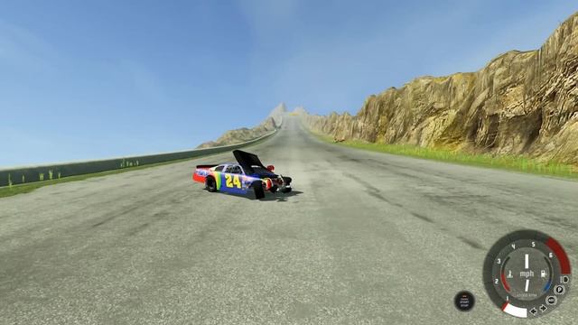 NASCAR RACES & CRASHES On The DEADLY MOUNTAIN! - BeamNG Gameplay Race & Crashes