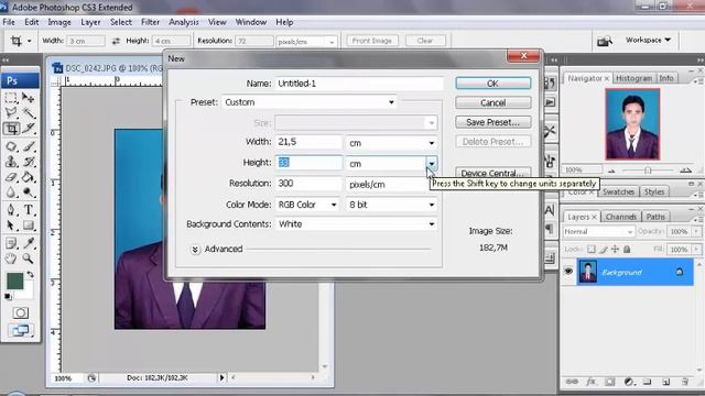 Tutorial Adobe Photoshop 3 Menbuat Ukuran Foto 3x4