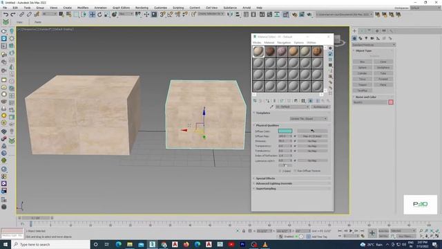 3Ds Max Multi Material - Multi Texture. Lecture 6