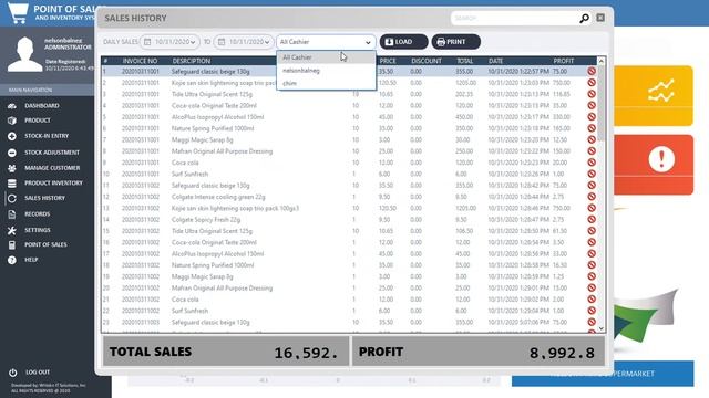 POINT OF SALE AND INVENTORY SYSTEM USING C# ADO.NET AND MS SQL SERVER 2014