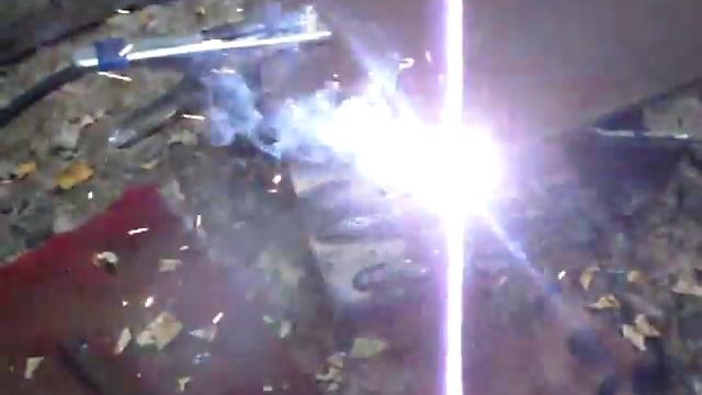 Сварка мма, поджиг.