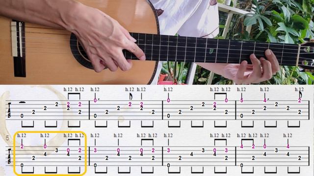 Brahms Lullaby (Wiegenlied) - Guitar Tab With Harmonics & Tremolo Variations