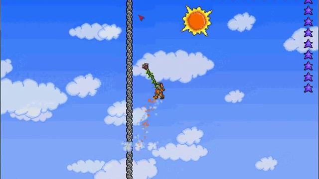 Terraria-Max Fall Damage With Max Defence And No Defence =D