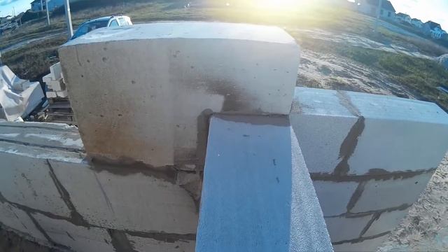 Кладка газобетона своими руками  Отчёт 