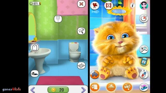 My Talking Cat Ginger Vs My Talking Panda MO - Virtual Pet - New Episode