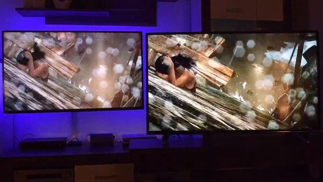 TV Comparison LG 50LB650V (left/links) Vs Haier U55H7000 (right/rechts)
