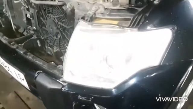 MITSUBISHI Pajero WAGON. Замена линз на Hella 3R. Химическая полировка фар.