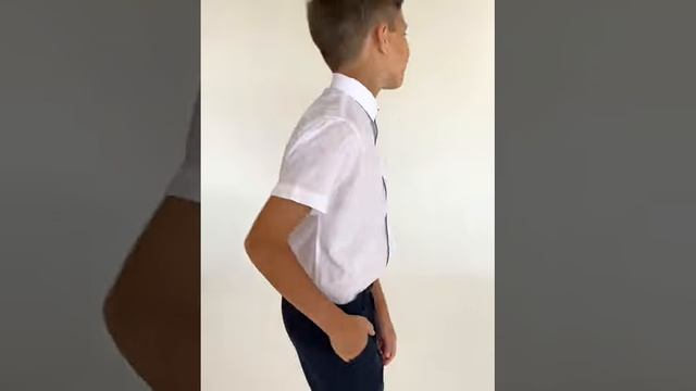 Детская рубашка для мальчика с коротким рукавом