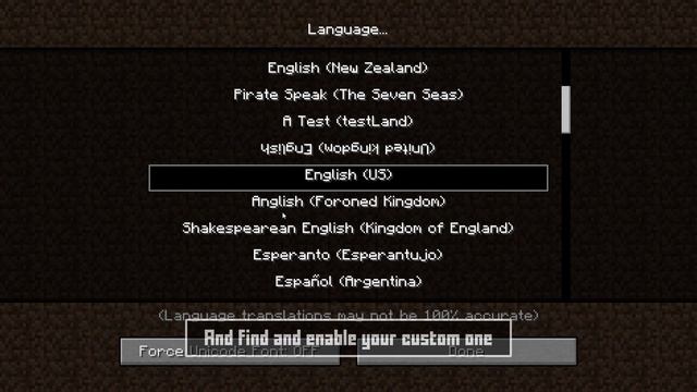 Add A Custom Language To Minecraft! - Splash Text, Translations And Custom Languages 1 14+