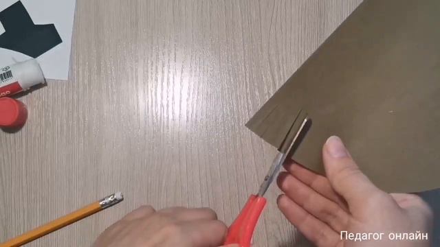 Осенняя поделка. Ежик из бумаги. Мастер-класс