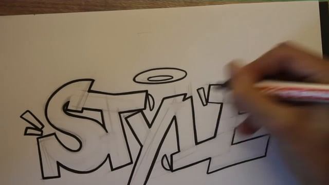 How To Draw Graffiti Style Letters (18th Door)