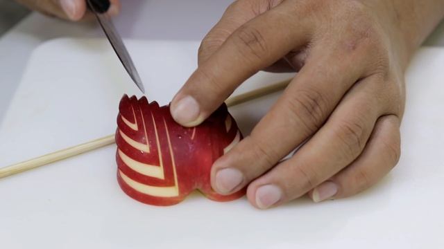 How To Make Apple Bird Carving Garnish