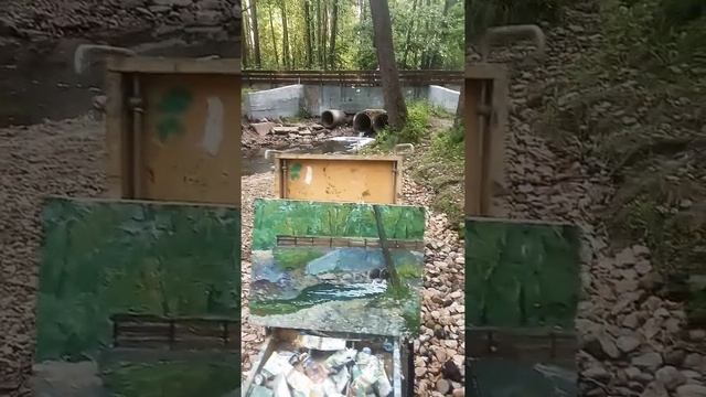 Уроки рисования маслом Пишем воду. Живопись, искусство, пейзаж, картина маслом. художник Смотрини А