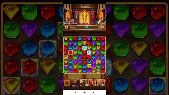 Jewel Legacy ? Level 835 ⭐⭐⭐ - Jewels & Gems Match 3 Puzzle 2021 No Booster ? Android Gameplay ✅