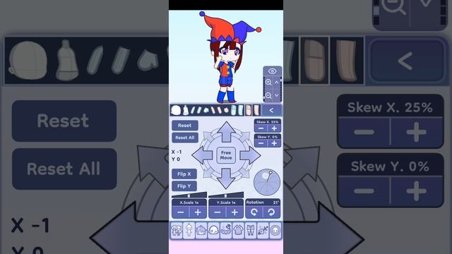 сделала поломанную позу в гача Лайф 2