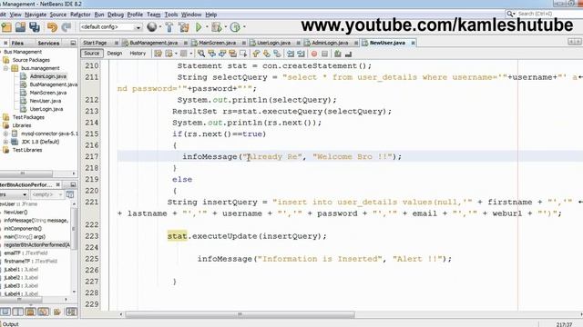 7 - Checking Before Insert, Stop Duplicate Entries  - Java Swing Project