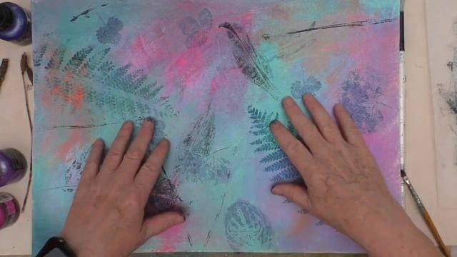 Creating Abstract Art Using Natural Found Items For Printing And Mark Making