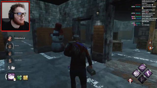 CHRISTMAS GHOST TRICKSTER BUILD HAUNTS SURVIVORS... | Dead By Daylight Killer Gameplay