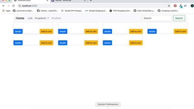 Python Ecommerce Website Display Items Online Shop In Flask,  Python Tutorial Part 19