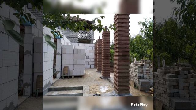 Входная группа колонн своими руками из кирпича «Лего»производство BRICK г.Николаев