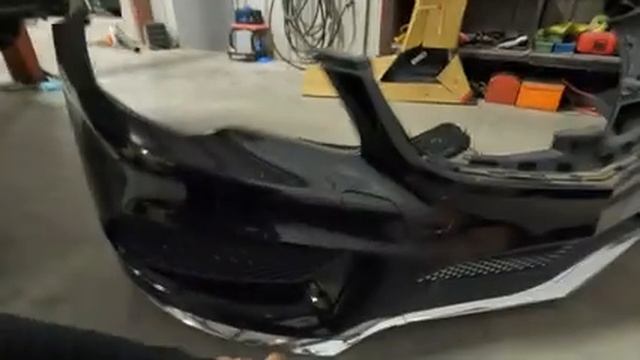 2016 Mercedes E400 Grill And Emblem Replacement (Blacked Out AMG Style)