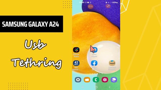 Samsung Galaxy A24 Usb Tethering || USB Tethering Settings || How To Use USB Tethering