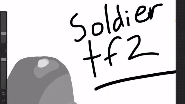 The Drawing Of Soldier From Tf2