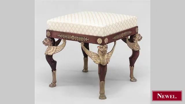 Antique 6 French Empire Style (19th Cent.) Mahogany Square