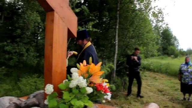 Освящение Поклонного Креста в п. Радофиниково