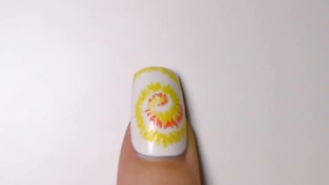 Pink & Orange Tie Dye Batik Nail♥art | HOWTO | Tutorial |