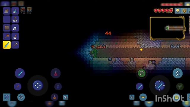 Fiz Um Buracão No Meu Mapa / Terraria Mobile