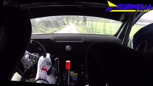 CAMERA EMBARQUEE: FRANCESCHI / BAUD SKODA FABIA R5- TERRE DES CAUSSES 2023 - ES4 SCRATCH