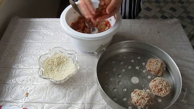 Мясные  Ёжики  из Фарша.