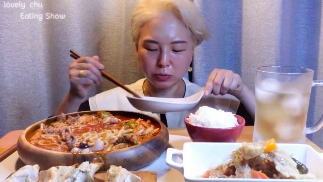 직접만든 🍜차돌낙지짬뽕!!👍대박이야!!! 바로 식당차려야돼!!!머리 탈색하고 너무 배가고파서 후딱 만든 짬뽕이 이정도면 난 이연복님 뒤를 따라야될듯!!!