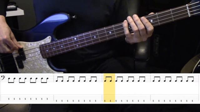 AC DC Free Bass Lesson Have A Drink On Me In HD With Scrolling TABS