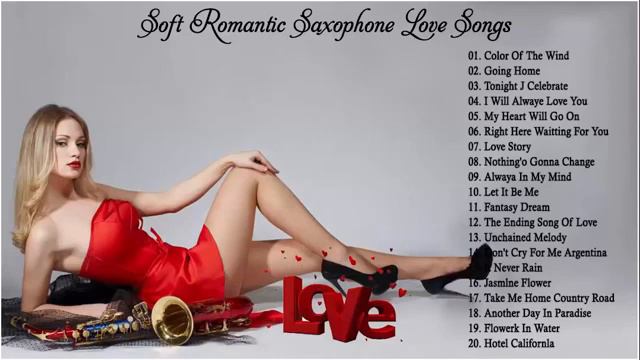 Top 50 Instrumental Love Songs Collection: Saxophone, Piano, Guitar, Violin Love Songs Instrumental