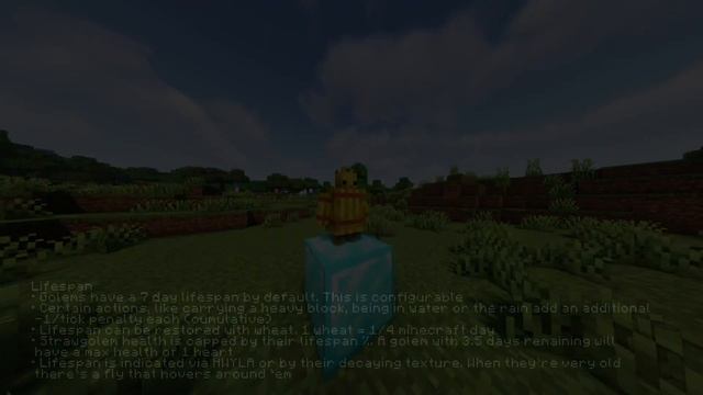 This Minecraft Mod Adds Straw Golems! [Straw Golem Rebaled 1.17.1-1.19.2, Fabric & Forge]