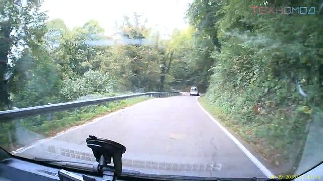 Тайм-лапс: Едем на Ахун (снято на Navitel R200)