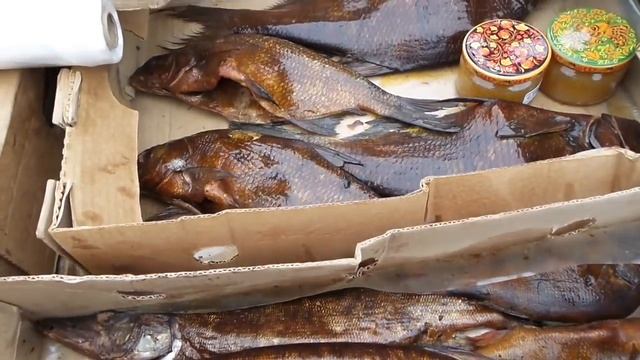 Копчёная рыба с озера Неро Smoked fish from Lake Nero