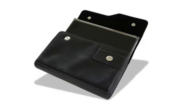 Carrymobile Leather Case For Asus Eee PC S101H - Business Executive Type (Black LC)