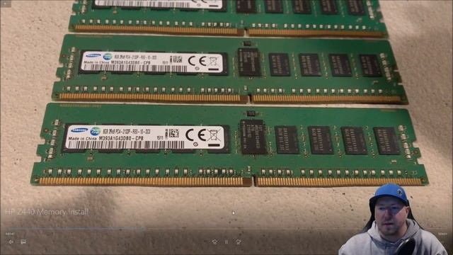 HP Z440 Workstation Memory/Ram Install (4 X 8GB = 32GB DDR4)