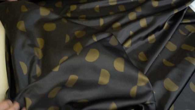 Ткань подкладочная жаккард буквы  (черный) 100% полиэстер