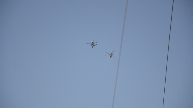 2-Ми-24 в полёте 2018