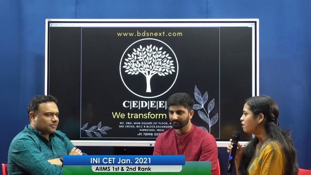 INI-CET MDS 1st Rank And 2nd Rank Jan 2021 Session. (AIIMS)... 15 Out Of 17 Ranks Were From CEDEES